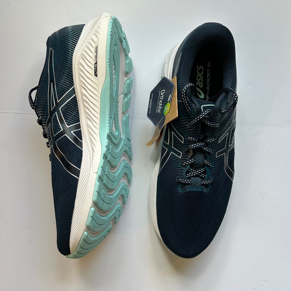 ASICS GT-4000 3 Womens Running Shoes French Blue Mint 1012B062  Sz 9.5 Wide NEW
